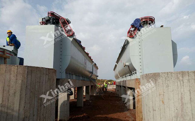 CLF粗颗粒浮选机现场安装调试 CLF粗颗粒浮选机现场安装调试