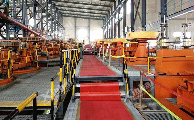 CLF粗颗粒浮选机某选矿厂现场 CLF粗颗粒浮选机某选矿厂现场