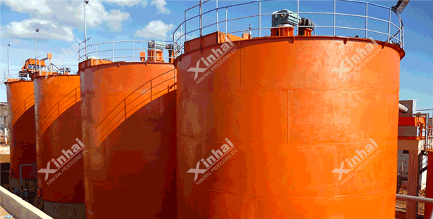 鑫海浸出搅拌槽某选矿厂应用现场 鑫海浸出搅拌槽某选矿厂应用现场